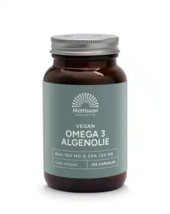De Online Drogist Mattisson HealthStyle Vegan Omega 3 Algenolie Capsules 120CP aanbieding
