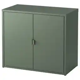 IKEA Bror Kast met 2 deuren, grijsgroen, 76x40x66 cm aanbieding