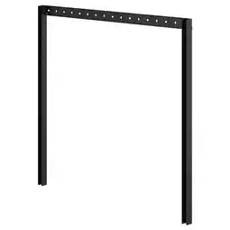 IKEA Bror 2 wandrails/1 ophangrailsset, zwart aanbieding