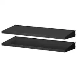 IKEA Bror Plank voor wandrails, zwart, 85x40 cm aanbieding