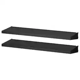 IKEA Bror Plank voor wandrails, zwart, 85x25 cm aanbieding
