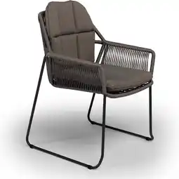 Intratuin Tierra Outdoor eettafelstoel Rivera antraciet aanbieding