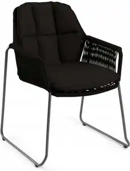 Intratuin Tierra Outdoor eettafelstoel Rivera zwart aanbieding
