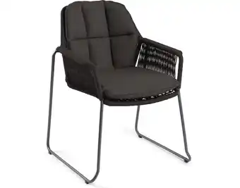 Intratuin Tierra Outdoor eettafelstoel Rivera zwart aanbieding