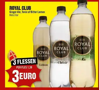 Dirck 3 Royal Club Ginger Ale, Tonic Of Bitter Lemon aanbieding