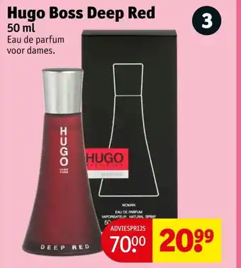 Kruidvat Hugo Boss Deep Red aanbieding