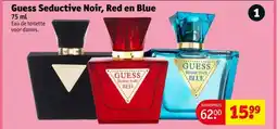 Kruidvat Guess Seductive Noir, Red en Blue aanbieding