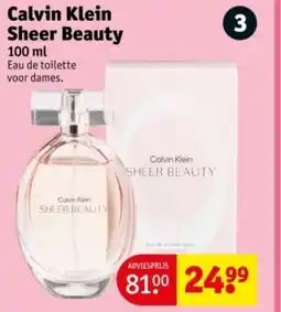 Kruidvat Calvin Klein Sheer Beauty aanbieding