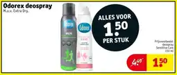 Kruidvat Odorex deospray aanbieding