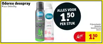 Kruidvat Odorex deospray aanbieding