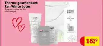 Kruidvat Therme geschenkset Zen White Lotus aanbieding