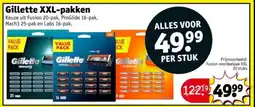 Kruidvat Gillette XXL-pakken aanbieding