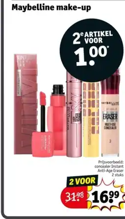 Kruidvat Maybelline make up aanbieding