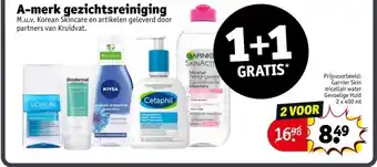 Kruidvat A-merk gezichtsreiniging aanbieding