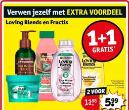 Kruidvat Loving Blends en Fructis aanbieding