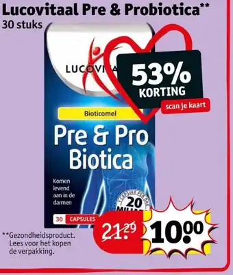 Kruidvat Lucovitaal Pre & Probiotica aanbieding