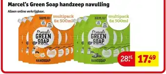 Kruidvat Marcel's Green Soap handzeep navulling aanbieding