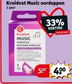 Kruidvat Kruidvat Music oordoppen aanbieding