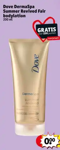 Kruidvat Dove DermaSpa Summer Revived Fair bodylotion aanbieding