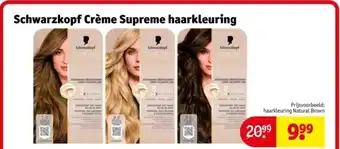 Kruidvat Schwarzkopf Crème Supreme haarkleuring aanbieding