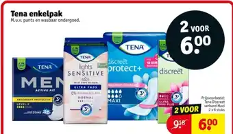 Kruidvat Tena enkelpak aanbieding