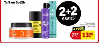 Kruidvat Taft en Got2b aanbieding