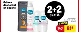 Kruidvat Odorex deodorant en douche aanbieding