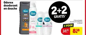 Kruidvat Odorex deodorant en douche aanbieding