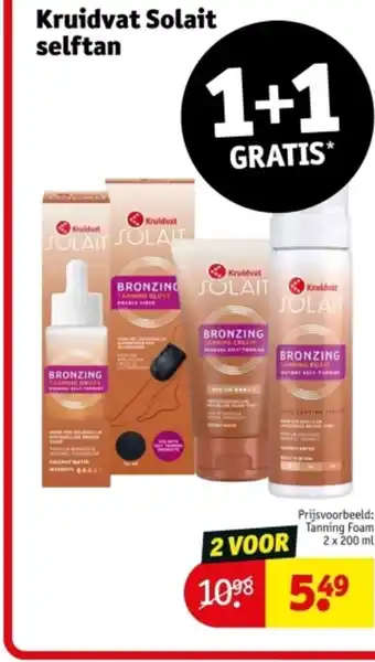 Kruidvat Kruidvat Solait selftan aanbieding