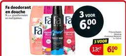 Kruidvat Fa deodorant en douche aanbieding