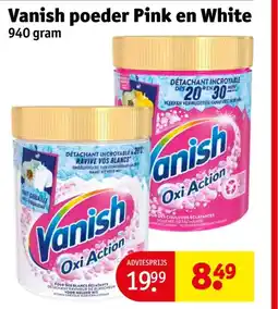 Kruidvat Vanish poeder Pink en White aanbieding