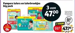 Kruidvat Pampers luiers en luierbroekjes big pack aanbieding