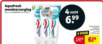 Kruidvat Aquafresh mondverzorging aanbieding