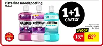 Kruidvat Listerine mondspoeling aanbieding