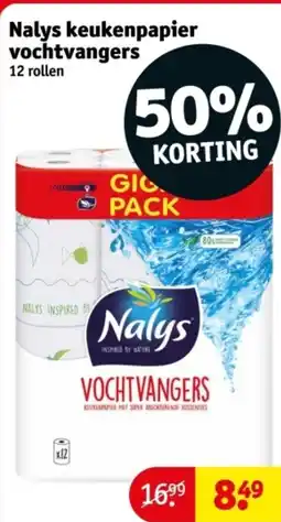 Kruidvat Nalys keukenpapier vochtvangers aanbieding