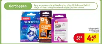 Kruidvat Kruidvat Music oordoppen aanbieding