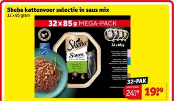 Kruidvat Sheba kattenvoer selectie in saus mix aanbieding