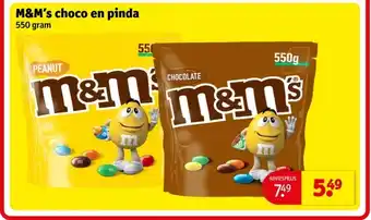 Kruidvat M&M's choco en pinda aanbieding