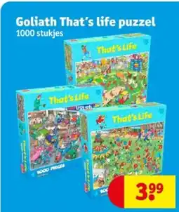 Kruidvat Goliath That's life puzzel aanbieding