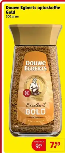Kruidvat Douwe Egberts oploskoffie Gold aanbieding