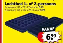 Kruidvat Luchtbed 1 of 2 persoons aanbieding