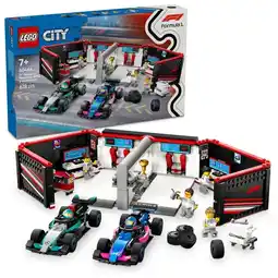 Intertoys LEGO CITY F1 garage met Mercedes-AMG en Alpine auto's 60444 aanbieding