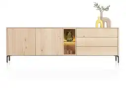 Xooon Trenton, Dressoir 240 Cm - 2-Deuren + 3-Laden + 2-Niches - Natural aanbieding