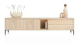 Xooon Trenton, Lowboard 240 Cm - 2-Deuren + 2-Laden + 1-Niche - Natural aanbieding