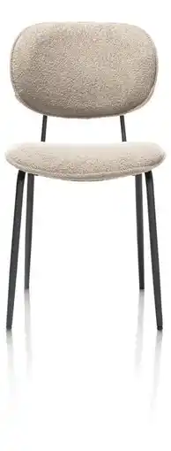 Xooon Lexi, Eetkamerstoel - Zwart Frame (ROB) - Stof Avicci - Taupe aanbieding