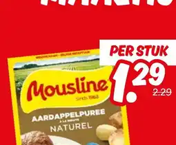 Dekamarkt Mousline aardappelpuree à la minute naturel aanbieding