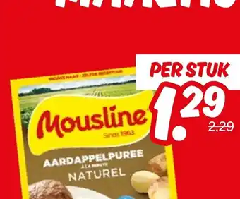Dekamarkt Mousline aardappelpuree à la minute naturel aanbieding
