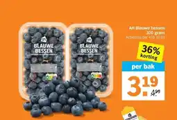 Albert Heijn AH Blauwe bessen 300 gram aanbieding