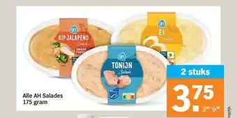 Albert Heijn Alle AH Salades 175 gram aanbieding