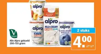 Albert Heijn Alle Alpro gekoeld 200-755 gram aanbieding